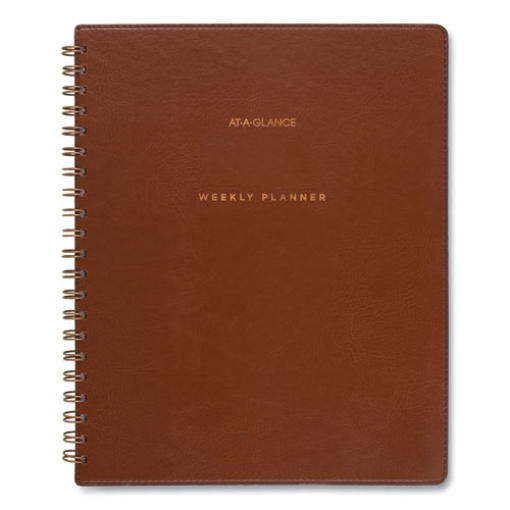 Picture of Signature Collection Academic Weekly/Monthly Planners, 11.5 x 8, Distressed Brown Cover, 13-Month (July-July): 2023-2024