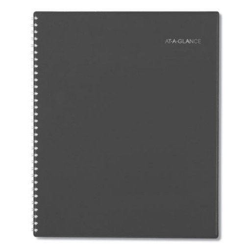 Picture of DayMinder Academic Weekly/Monthly Desktop Planner, 11 x 8.5, Charcoal Cover, 12-Month (July to June): 2023 to 2024