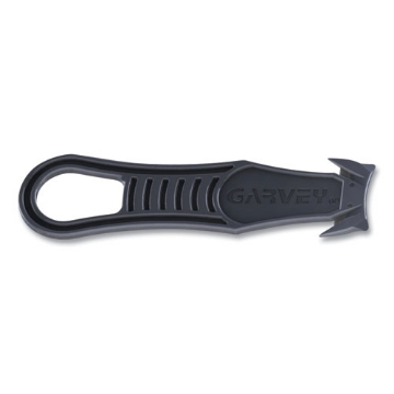 Picture of Safety Cutter Box Cutter Knife with Double Shielded Blade, 4" Plastic Handle, Black, 5/Pack