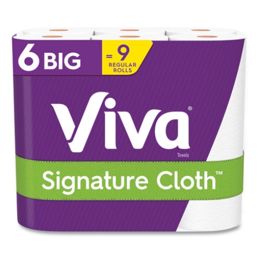 Picture of Signature Cloth Choose-A-Sheet Kitchen Roll Paper Towels, 1-Ply, 11 x 5.9, White, 70 Sheets/Roll, 6 Roll/Pack, 4 Packs/Carton