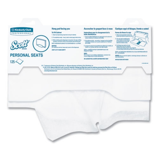 Picture of Personal Seats Sanitary Toilet Seat Covers, 15 X 18, White, 125/pack