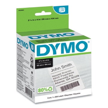Picture of Labelwriter Shipping Labels, 2.31" X 4", White, 250 Labels/roll