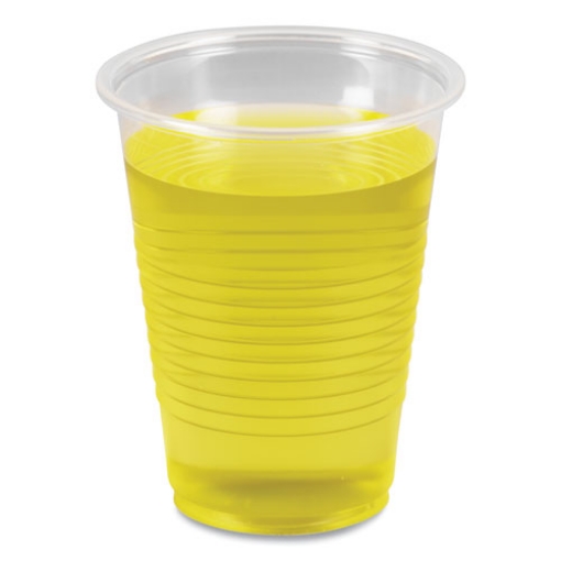 Picture of Translucent Plastic Cold Cups, 7 oz, Polypropylene, 100 Cups/Sleeve, 25 Sleeves/Carton