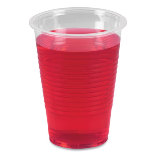 Picture of Translucent Plastic Cold Cups, 9 oz, Polypropylene, 100 Cups/Sleeve, 25 Sleeves/Carton