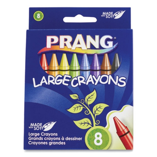 Picture of Large Crayons Made With Soy, 8 Colors/pack