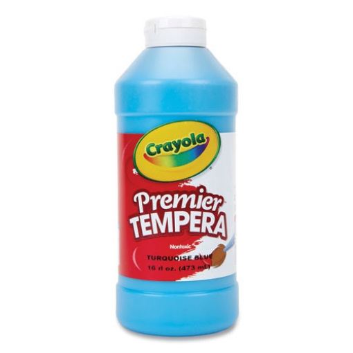 Picture of Premier Tempera Paint, Turquoise, 16 Oz Bottle