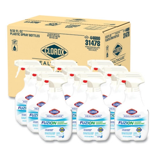 Picture of Fuzion Cleaner Disinfectant, Unscented, 32 Oz Spray Bottle, 9/carton