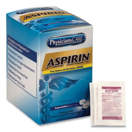 Picture of Aspirin Medication, Two-Pack, 50 Packs/box