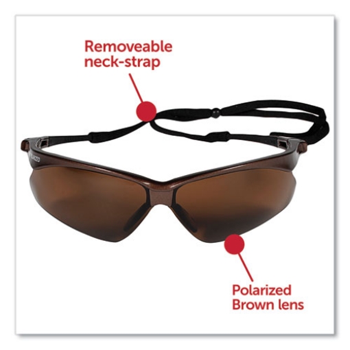 Picture of Nemesis Safety Glasses, Brown Frame, Brown Lens, 12/Box