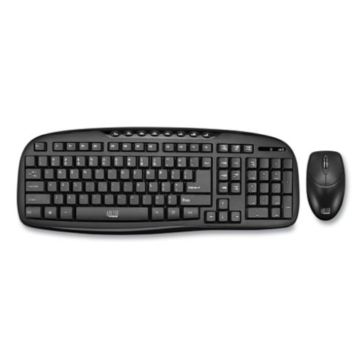 Picture of Wkb1330cb Wireless Desktop Keyboard And Mouse Combo, 2.4 Ghz Frequency/30 Ft Wireless Range, Black