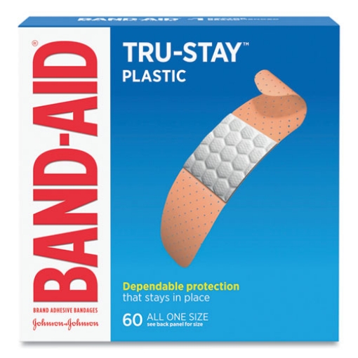 Picture of Plastic Adhesive Bandages, 0.75 X 3, 60/box