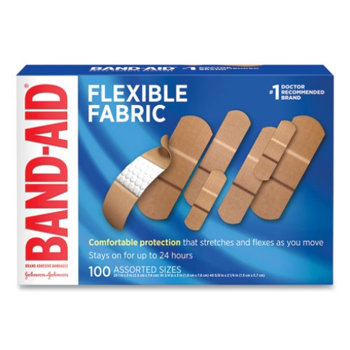 Picture of Flexible Fabric Adhesive Bandages, Assorted, 100/box