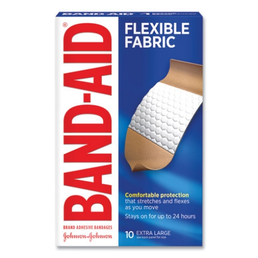 Picture of Flexible Fabric Extra Large Adhesive Bandages, 1.75 X 4, 10/box