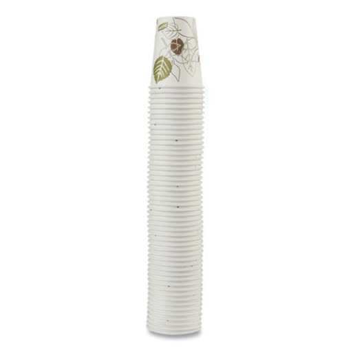 Picture of Pathways Paper Hot Cups, 8 Oz, White/green, 50/pack