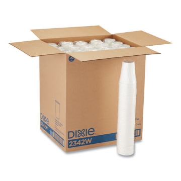 Picture of Paper Hot Cups, 12 Oz, White, 50/sleeve, 20 Sleeves/carton