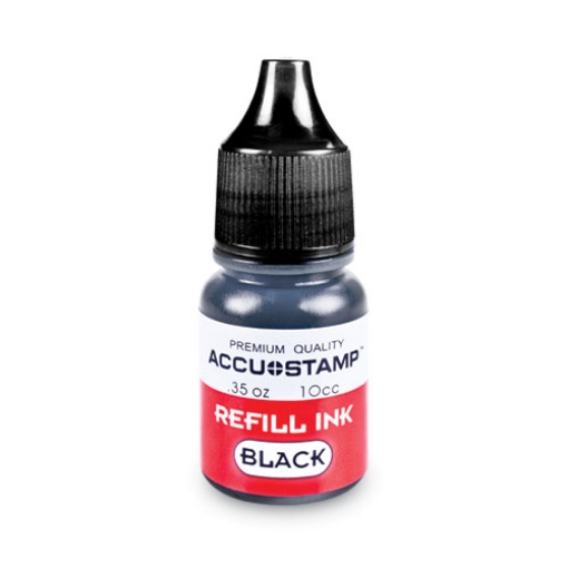 Picture of ACCU-STAMP Gel Ink Refill, 0.35 oz Bottle, Black