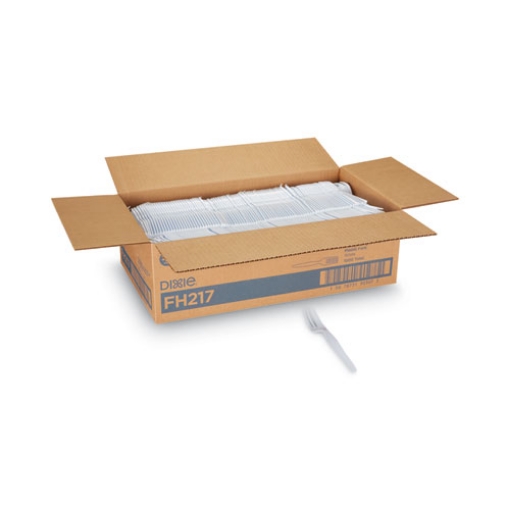 Picture of Plastic Cutlery, Heavyweight Forks, White, 1,000/carton