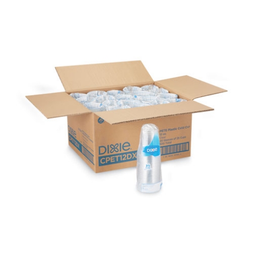 Picture of Clear Plastic Pete Cups, 12 Oz, 25/sleeve, 20 Sleeves/carton