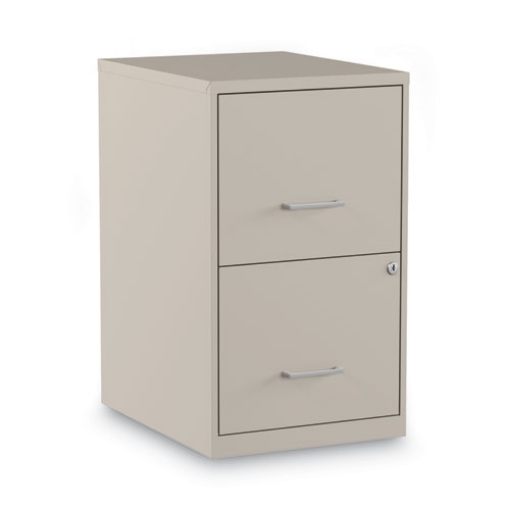 Picture of Soho Vertical File Cabinet, 2 Drawers: File/file, Letter, Putty, 14" X 18" X 24.1"