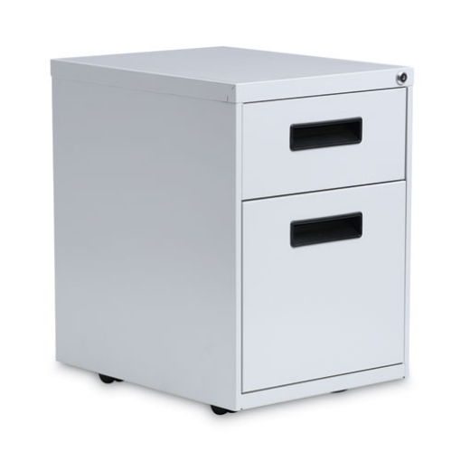 Picture of File Pedestal, Left Or Right, 2-Drawers: Box/file, Legal/letter, Light Gray, 14.96" X 19.29" X 21.65"