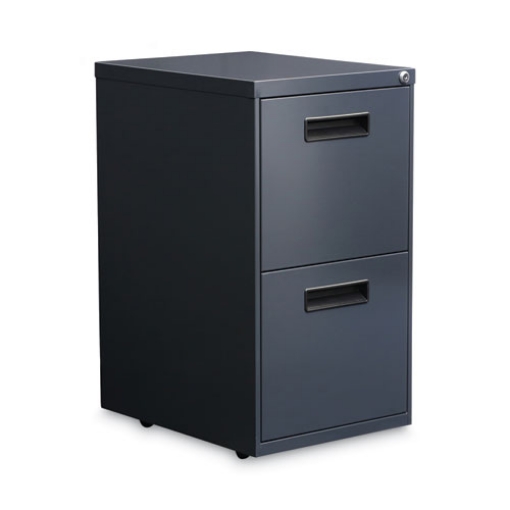 Picture of File Pedestal, Left Or Right, 2 Legal/letter-Size File Drawers, Charcoal, 14.96" X 19.29" X 27.75"