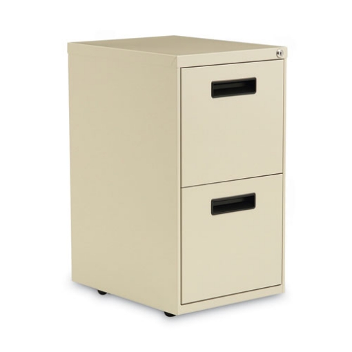 Picture of File Pedestal, Left Or Right, 2 Legal/letter-Size File Drawers, Putty, 14.96" X 19.29" X 27.75"