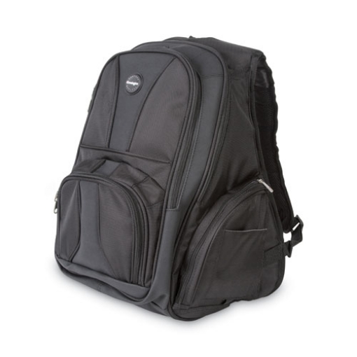 Picture of Contour Laptop Backpack, Fits Devices Up to 17", Ballistic Nylon, 15.75 x 9 x 19.5, Black