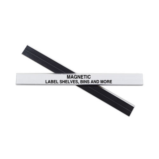 Picture of HOL-DEX Magnetic Shelf/Bin Label Holders, Side Load, 0.5 x 6, Clear, 10/Box