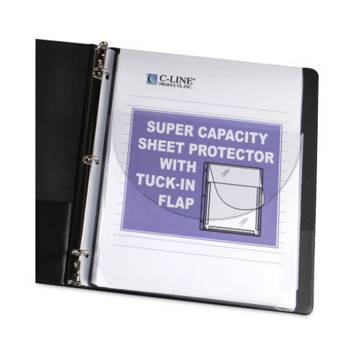 Picture of Super Capacity Sheet Protectors With Tuck-In Flap, 200", Letter Size, 10/pack