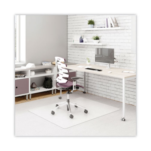 Picture of Duramat Moderate Use Chair Mat, Low Pile Carpet, Flat, 45 X 53, Rectangle, Clear