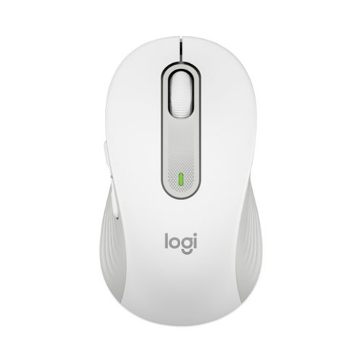 Picture of signature m650 for business wireless mouse, large, 2.4 ghz frequency, 33 ft wireless range, right hand use, off white