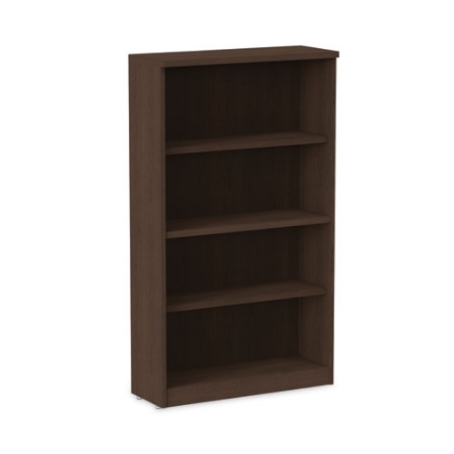 Picture of Alera Valencia Series Bookcase, Four-Shelf, 31.75w x 14d x 54.88h, Espresso