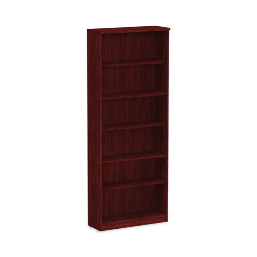 Picture of Alera Valencia Series Bookcase, Six-Shelf, 31.75w x 14d x 80.25h, Mahogany