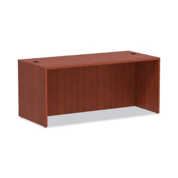 Picture of Alera Valencia Series Straight Front Desk Shell, 65" X 29.5" X 29.63", Medium Cherry