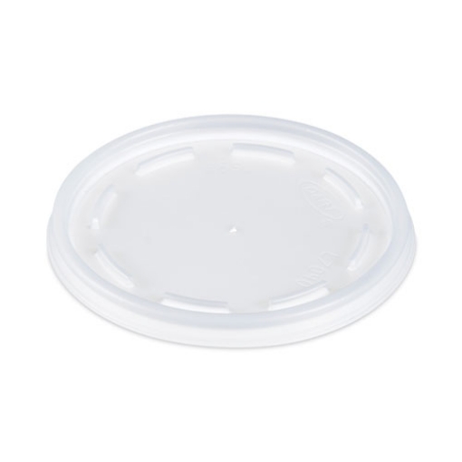 Picture of Plastic Lids, Fits 12 Oz To 24 Oz Foam Cups, Vented, Translucent, 100/pack, 10 Packs/carton