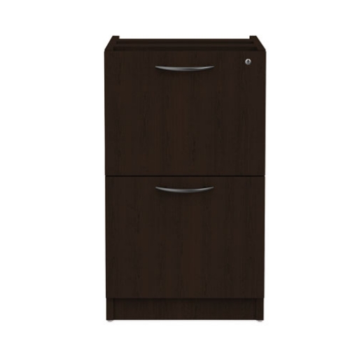 Picture of Alera Valencia Series Full Pedestal File, Left Or Right, 2 Legal/letter-Size File Drawers, Espresso, 15.63" X 20.5" X 28.5"