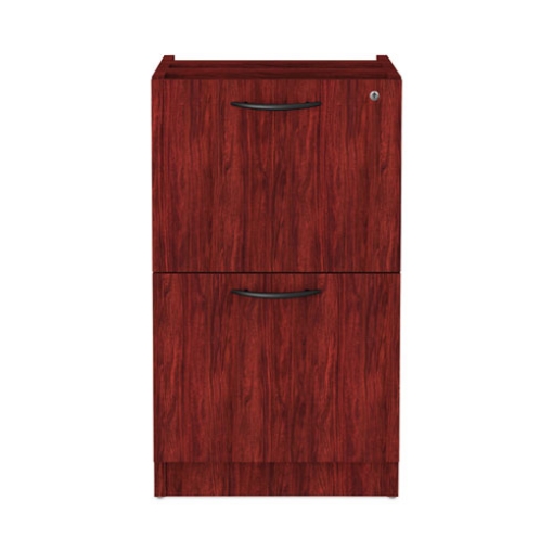 Picture of Alera Valencia Series Full Pedestal File, Left Or Right, 2 Legal/letter-Size File Drawers, Mahogany, 15.63" X 20.5" X 28.5"