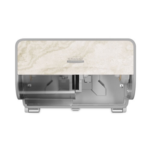 Picture of ICON Coreless Standard Roll Toilet Paper Dispenser, 8.43 x 13 x 7.25. Warm Marble