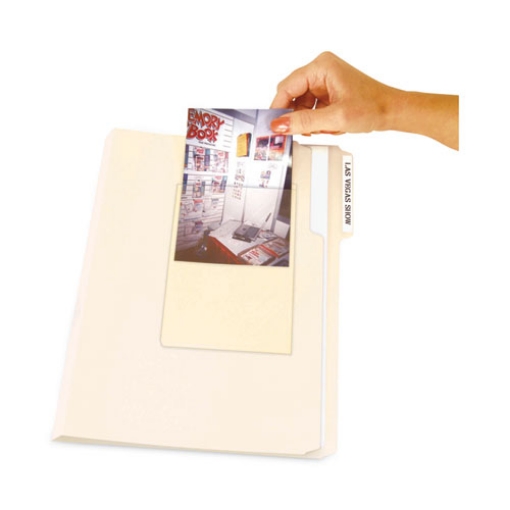 Picture of Peel and Stick Photo Holders, 4.38 x 6.5, Clear, 10/Pack