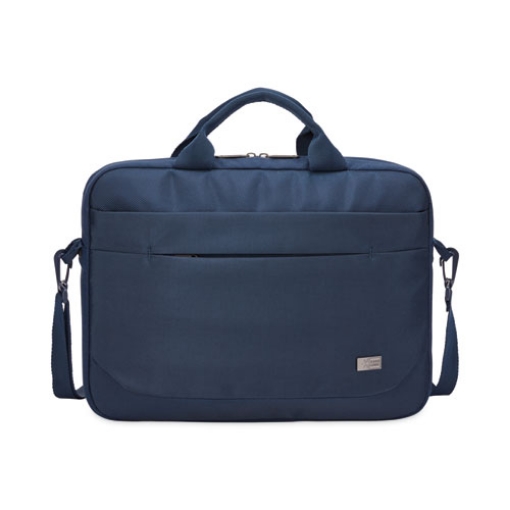Picture of Advantage Laptop Attache, Fits Devices Up to 14", Polyester, 14.6 x 2.8 x 13, Dark Blue