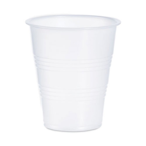 Picture of HIGH-IMPACT POLYSTYRENE COLD CUPS, 7 OZ, TRANSLUCENT, 100 CUPS/SLEEVE, 25 SLEEVES/CARTON