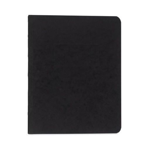 Picture of Pressboard Report Cover With Tyvek Reinforced Hinge, Two-Piece Prong Fastener, 3" Capacity, 8.5 X 11, Black/black