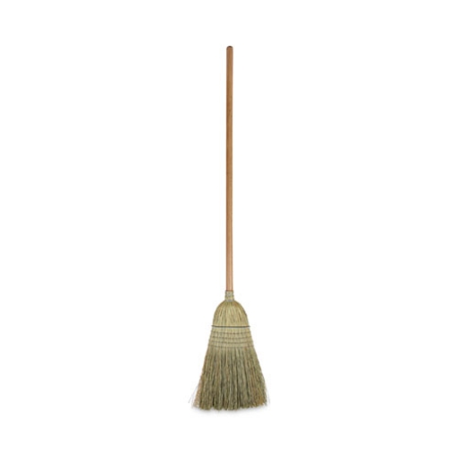 Picture of 100% Corn Brooms, 60" Overall Length, Natural, 6/Carton