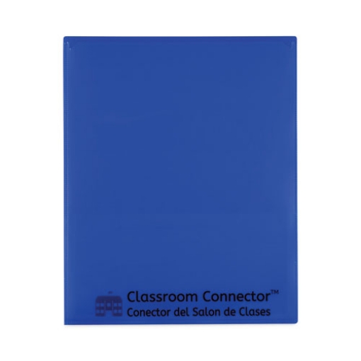 Picture of Classroom Connector Folders, 11 x 8.5, Blue, 25/Box