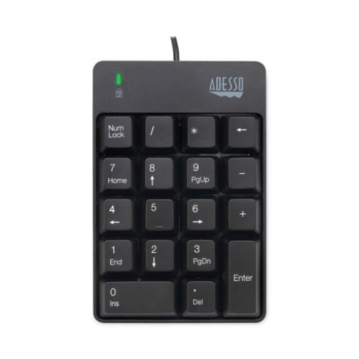 Picture of Spill-Resistant 18-Key Numeric Keypad, Black