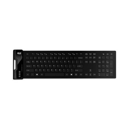 Picture of Slimtouch 232 Antimicrobial Waterproof Flex Keyboard, 120 Keys, Black