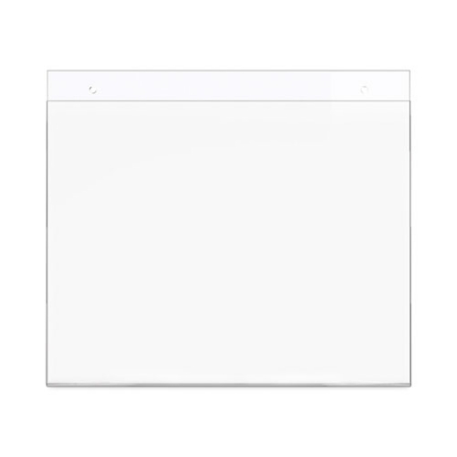 Picture of Classic Image Wall-Mount Sign Holder, Landscape, 11 x 8.5, Clear