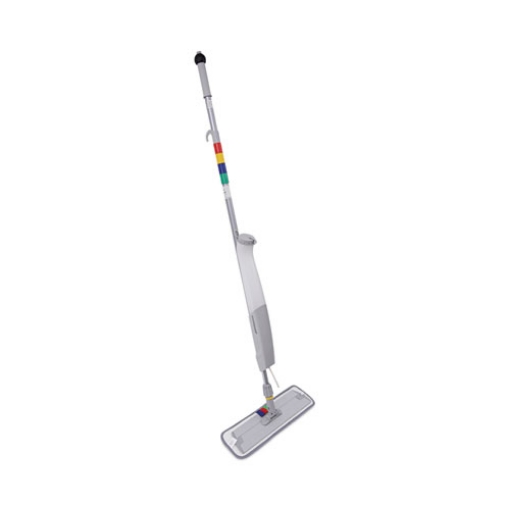 Picture of Bucketless Microfiber Mop System, 5 X 18 Blue Microfiber Head, 59" Gray Aluminum/polypropylene Handle