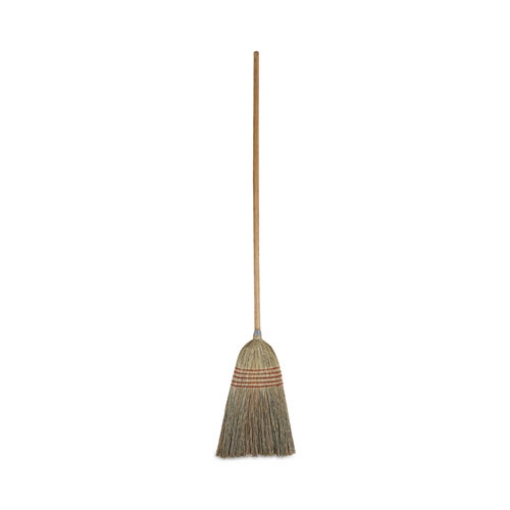 Picture of Parlor Broom, Corn Fiber Bristles, 55" Overall Length, Natural, 12/carton