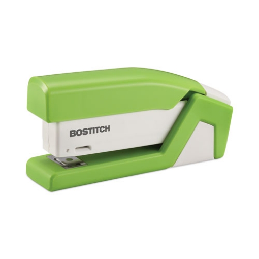 Picture of Injoy Spring-Powered Compact Stapler, 20-Sheet Capacity, Green